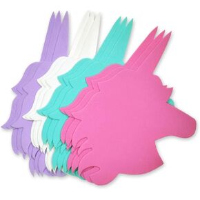 قصاصات اسفنجية يونيكورن - اشكال مرحة بالوان زاهية - 12 قطعة - عرض 6 انش in Kuwait