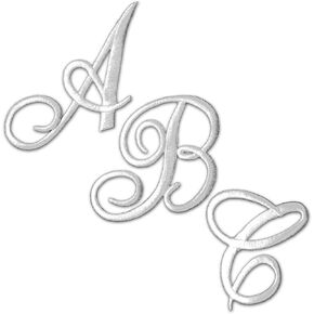مجموعة مكونة من 26 قطعة من رقعة حروف Monogram، يمكن كيها على الزخارف، تتضمن المجموعة جميع الحروف المتصلة البالغ عددها 26 حرفًا للملابس والجوارب والمزيد! (الابيض الصغير) in Kuwait