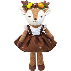Unicorn Stuffed Animals Plush Ballerina Baby Doll, Unicorn Toys for Girls Age 4-6, Stuffed Animals for Girls 4 Year Old Girl Birthday Gifts Unicorn Decorations for Girls Toys 4-5(Pink)