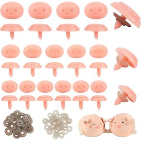 120 قطعة من أنف الخنزير البيضاوي من PH PandaHall، 5 أحجام من أنف البلاستيك الآمن للحيوانات مع 60 قطعة من الغسالات الدقيقة للحرف اليدوية المصنوعة من الكروشيه والحيوانات المحشوة، صناعة الحرف اليدوية، دبوس 6 مم in Kuwait