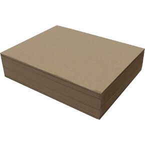 50 Chipboard Sheets 8.5 x 11 inch - 50pt (Point) Heavy Weight Brown Kraft Cardboard for Scrapbooking & Picture Frame Backing (.050 Caliper Thick) Paper Board | MagicWater Supply