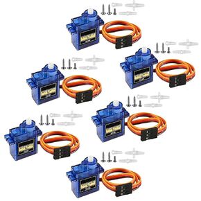 6 قطعة 9 جرام مايكرو محرك معزز SG90 SG-90 والعتاد ل RC طائرة هليكوبتر سيارة قارب روبوت أدوات رجالي لعيد الآباء عيد الميلاد هدية عيد ميلاد in Kuwait