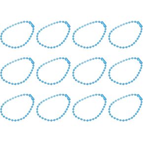 HARFINGTON Ball Bead Chains, 4.72" 12Pcs Pull Chain Extension with Matching Connectors for Key Chains Tags Craft Projects Jewelry Making, Black