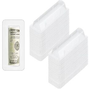 80 قطعة من اكياس بلسم الشفاه البلاستيكية الشفافة لحمل احمر الشفاه والنقود، قباب بلاستيكية شفافة لبطاقات الهدايا والحرف اليدوية مع شريط مزدوج الجانب in Kuwait