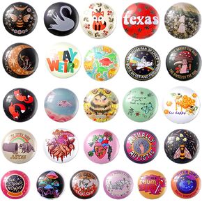 Wholesale Cool Buttons Pins Bulk,26 Pieces Cartoon Fox Bee Animal Buttons for Backpacks Clothes 1.7MM Metal Buttons Badges Jewelry Gift in Kuwait
