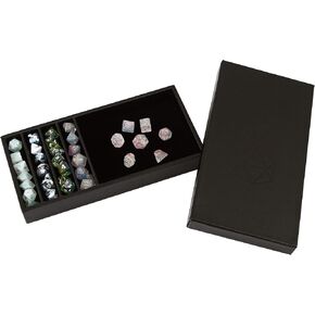 Forged Dice Co. Dice Battle Pit Dice Tray - 2 Dice Trays in 1 with Staging Area - Rolling Tray and Storage Compatible with Any Dice Game, D&D and RPG Gaming - Blue
