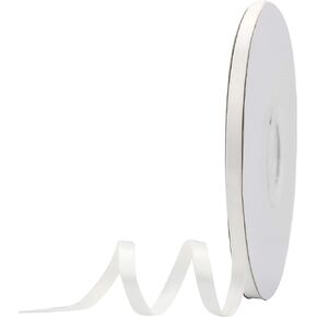 MEEDEE White Satin Ribbon - 1/4 Inch Double Face, 100 Yards - Perfect for Weddings, Gift Wrapping, Crafts, Hair & Bouquets