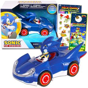 سونيك تويز مجموعة العاب سيارات السباق من ذا هيدجهوغ - حزمة هدايا سونيك مع ملصقات سيارة سباق سونيك بلس والمزيد (مجموعة سيارات سباق سونيك)، مجموعة سيارات سباق سونيك (مجموعة سيارة سباق سونيك) in Kuwait