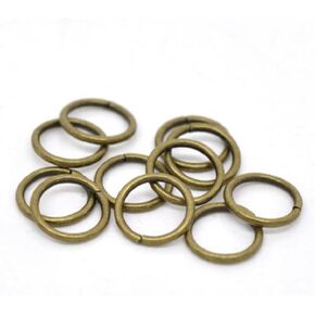 200pcs 4mm (0.16 Inch) Small Jump Ring O Ring Connector (Wire - 0.7mm/0.03 inch/21 Gauge) Antique Bronze Plated for Jewelry Craft Making CF167-4