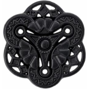 Bezelry 12 Pieces Gothic Flower Art Metal Shank Buttons 18mm (11/16 inch) (Antique Copper) in Kuwait