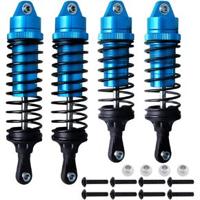 Shocks Aluminum Threaded Absorber Damper Upgrades Parts Accessories for 1/10 Traxxas Slash 4x4 Rustler 4X4 VXL Stampede 4X4 Hoss 4X4 Replace 5862 (Gray) in Kuwait