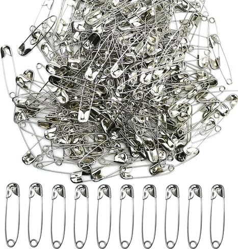 500 Pcs Safety Pins Bulk Sewing Pins Clothing Clips for Home Cloth Sewing Tag (1.1in, Black) in Saudi Arabia