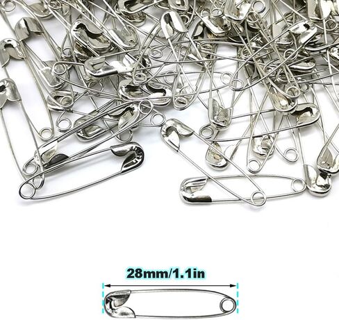 500 Pcs Safety Pins Bulk Sewing Pins Clothing Clips for Home Cloth Sewing Tag (1.1in, Black) in Saudi Arabia