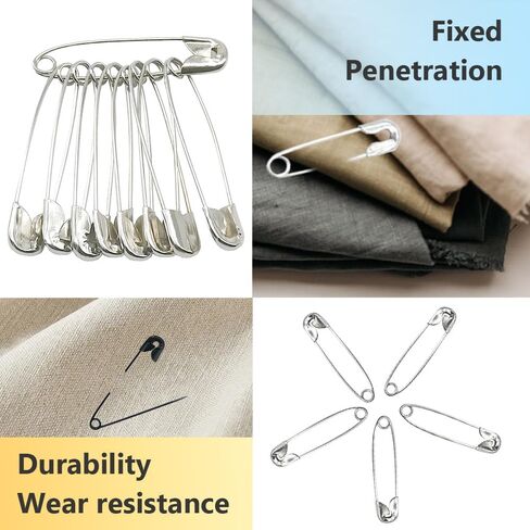 500 Pcs Safety Pins Bulk Sewing Pins Clothing Clips for Home Cloth Sewing Tag (1.1in, Black) in Saudi Arabia