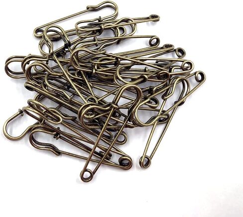 30Pcs 2Inch Brooches Heavy Duty Safety Pins for Blankets, Sweaters, Shawls, Kilts, Crafts DIY(Bronze) in Saudi Arabia
