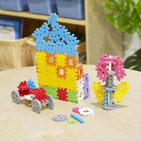 Mario-Inex Mini Waffle Block Construction Playset for Kids- 140 Rainbow Interlocking Puzzle Pieces- Mom’s Choice Award Winner-STEM STEAM Building Montessori Toys for Boys and Girls 3+ in Saudi Arabia