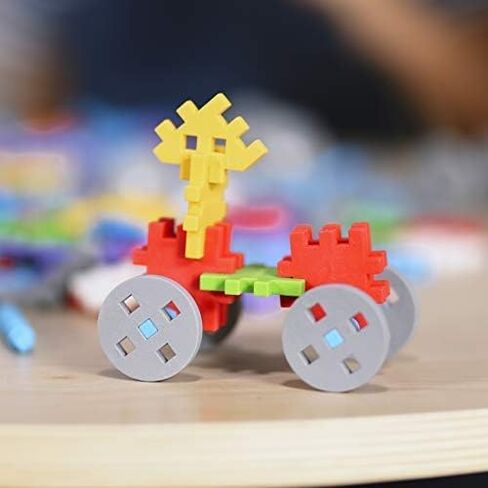 Mario-Inex Mini Waffle Block Construction Playset for Kids- 140 Rainbow Interlocking Puzzle Pieces- Mom’s Choice Award Winner-STEM STEAM Building Montessori Toys for Boys and Girls 3+ in Saudi Arabia