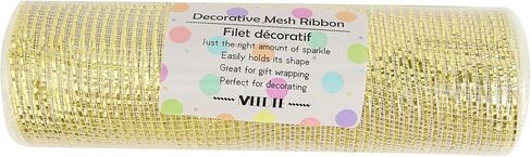 MEEDEE Blue Deco Mesh Ribbon 10 Inch Rolls Fabric Mesh Blue Decorative Mesh 10 Yards Mesh Roll Blue Mesh Ribbon for Wreaths, Christmas Tree Mesh Garland, Bow Making, Baby Shower Mesh Wreath Supplies in Kuwait