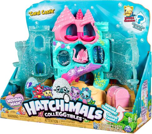 Hatchimals CollEGGtibles، مجموعة لعب مفتوحة قابلة للطي على شكل قلعة مرجانية مع شخصية حورية البحر الحصرية (مجموعة حصرية من أمازون)، ألعاب للفتيات، هدايا للفتيات للأعمار من 5 سنوات فما فوق in Kuwait