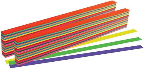 Hygloss Products Paper Weaving Strips - Great for Kids Arts and Crafts, Classroom Activities - Learn to Weave - 10 Assorted Colors - 3/4 Inch x 16 Inches - 1000 Strips in Kuwait