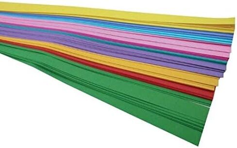 Hygloss Products Paper Weaving Strips - Great for Kids Arts and Crafts, Classroom Activities - Learn to Weave - 10 Assorted Colors - 3/4 Inch x 16 Inches - 1000 Strips in Kuwait