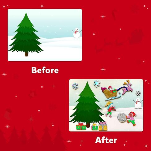 Skillmatics Art & Craft Activity - Foil Fun Holiday Magic, No Mess Art for Kids, Christmas Craft Kits & Supplies, DIY Creative Activity, Gifts for Boys & Girls Ages 4, 5, 6, 7, 8, 9 in Kuwait