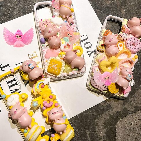 Honbay 24PCS Slime Charms Flatback Resin Charms Cartoon Style Glitter Winged Princesses Girls Embellishments for Scrapbooking, Hair Clip, Phone Case, DIY Crafts in Saudi Arabia