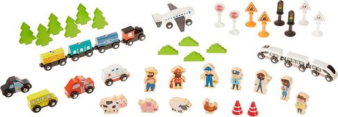 Amazon Basics 120-piece Train Set and Table-kids Gift for Age 3Y+, Multi, 47.4 x 33.46 x 16.14 inches in Saudi Arabia