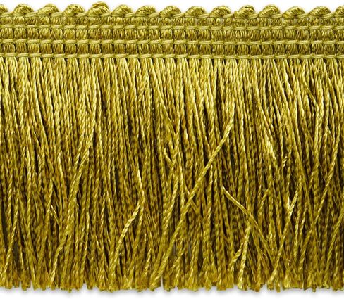Trims by the Yard 5 Yards of Arya Cut Brush Fringe Trim, Gold in Saudi Arabia