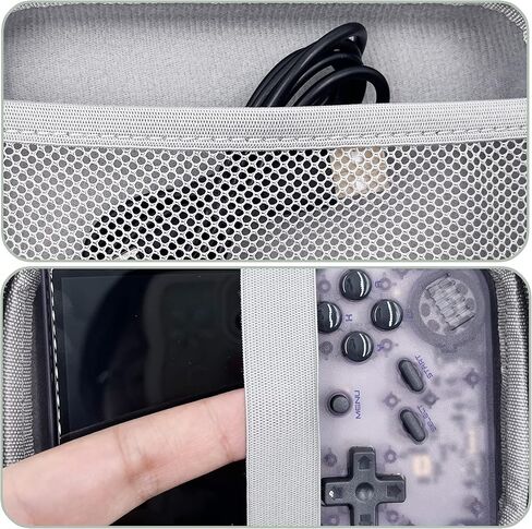 LeoTube Carrying Case for RG35XX Handheld Game Console, Storage Travel Holder Compatible with RG35XX Portable Game Console Accessories, Portable Game Console Not Included (Only RG35XX Case) in Saudi Arabia