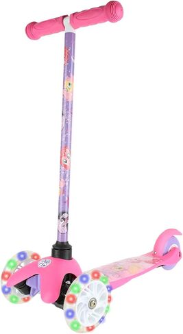 My Little Pony Self Balancing Kick Scooter with Light Up Wheels, Extra Wide Deck, 3 Wheel Platform, Foot Activated Brake, 75 lbs Limit, Kids & Toddlers Girls or Boys, for Ages 3 and Up in Kuwait