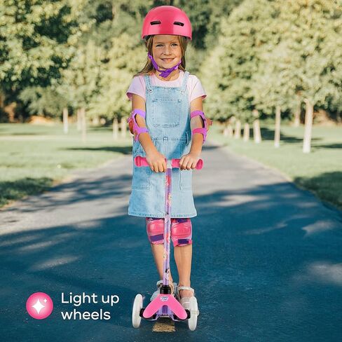 My Little Pony Self Balancing Kick Scooter with Light Up Wheels, Extra Wide Deck, 3 Wheel Platform, Foot Activated Brake, 75 lbs Limit, Kids & Toddlers Girls or Boys, for Ages 3 and Up in Kuwait