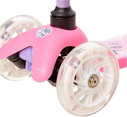 My Little Pony Self Balancing Kick Scooter with Light Up Wheels, Extra Wide Deck, 3 Wheel Platform, Foot Activated Brake, 75 lbs Limit, Kids & Toddlers Girls or Boys, for Ages 3 and Up in Kuwait