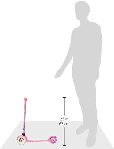 My Little Pony Self Balancing Kick Scooter with Light Up Wheels, Extra Wide Deck, 3 Wheel Platform, Foot Activated Brake, 75 lbs Limit, Kids & Toddlers Girls or Boys, for Ages 3 and Up in Kuwait