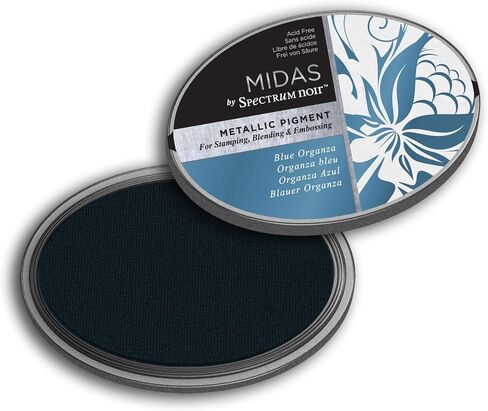 لوح حبر بصبغة معدنية نوير ميداس كومبانيون من كرافترز – أورجانزا زرقاء، مقاس واحد in Kuwait