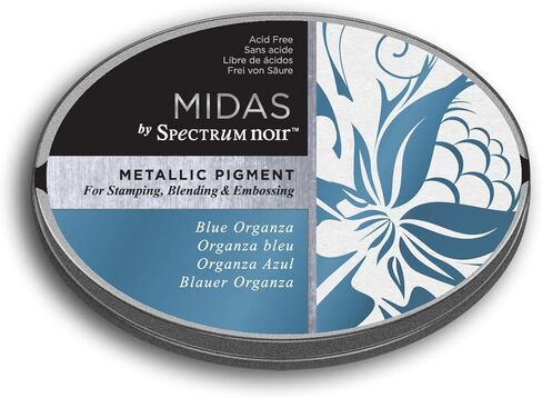 لوح حبر بصبغة معدنية نوير ميداس كومبانيون من كرافترز – أورجانزا زرقاء، مقاس واحد in Kuwait