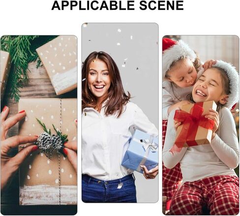 MAGICLULU 100 قطعة هدية عيد الميلاد التفاف القوس المعدني الشريط نجمة القوس ذاتية اللصق هدية التفاف الأقواس عاكسة هدية سحب الانحناء لعطلة عيد ميلاد الديكور الطرف (مختلط اللون) in Kuwait