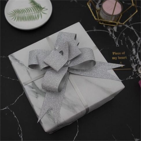 أقواس سحب لامعة باللون الأخضر، 20 قطعة من الأقواس اللامعة بمقاسين مختلفين لتغليف الهدايا، وأقواس سلة الهدايا لحفلات الزفاف، وباقة الهدايا، وتزيين شجرة عيد الميلاد in Kuwait