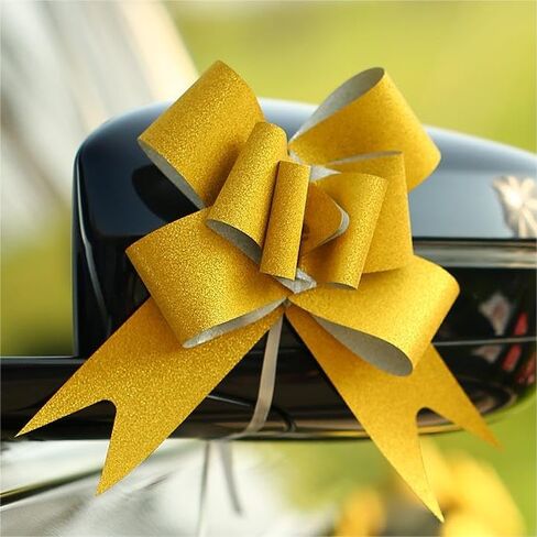 أقواس سحب لامعة باللون الأخضر، 20 قطعة من الأقواس اللامعة بمقاسين مختلفين لتغليف الهدايا، وأقواس سلة الهدايا لحفلات الزفاف، وباقة الهدايا، وتزيين شجرة عيد الميلاد in Kuwait