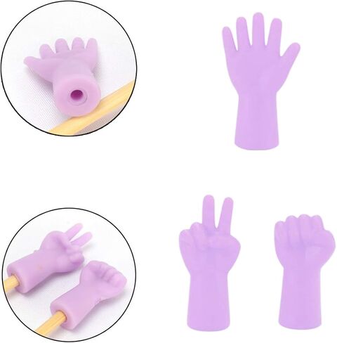 YILUXIANGYANG 18 Pcs Knitting Needles Point Protectors Rubber Needle Cap for Prevent Stitches from Slipping and Accidental Injuries Caused by Needle Tips Mixed Colors in Kuwait