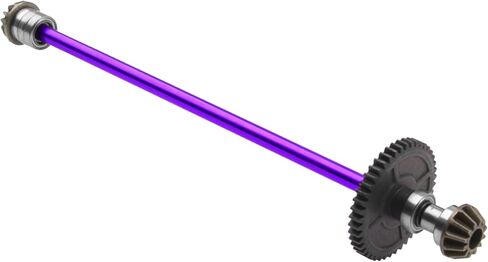 Metal Center Drive Shaft RC Car Central Transmission Shaft w/ 27T Motor Gear Upgrade Part Compatible with Wltoys 144001 1/14 RC Car Buggy (Blue) in Kuwait