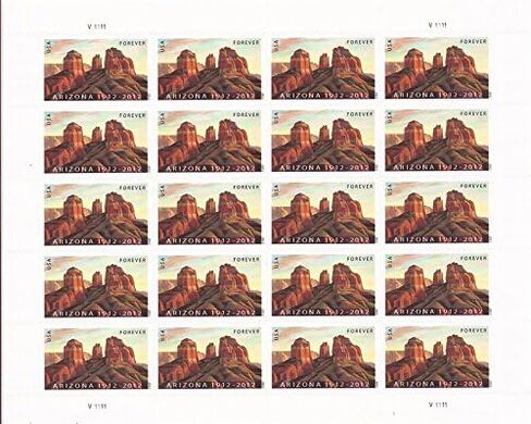 Arizona Statehood Full Sheet of 20 Forever Stamps Scott 4627 in Saudi Arabia