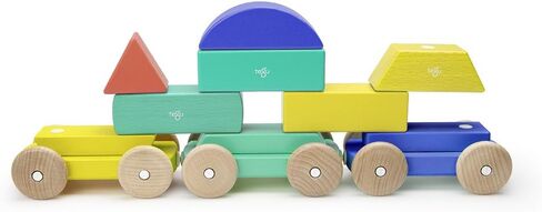 مجموعة مكعبات بناء قطار على شكل مغناطيسي من 9 قطع من تيجو، قوس قزح in Kuwait