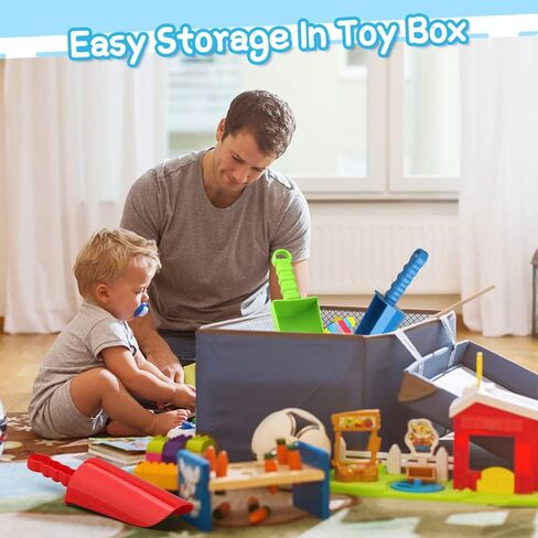 LNCOJOLM 3 قطع سميكة 9 بوصة مجرفة الشاطئ مجرفة مجرفة ألعاب رمل للأطفال الصغار البالغين، مجموعة أدوات مجرفة بلاستيكية شديدة التحمل لحفر الحديقة وصندوق رمل ألعاب هدية مجموعة هدايا للحفلات in Kuwait