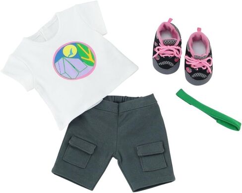Emily Rose 18 Inch Doll Girl Scout-Inspired Camping Clothes Outfit Set | Hiking Boots Shoes Included! | Gift Boxed! | Compatible with 18" American Girl Dolls in Saudi Arabia