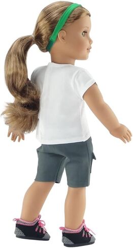 Emily Rose 18 Inch Doll Girl Scout-Inspired Camping Clothes Outfit Set | Hiking Boots Shoes Included! | Gift Boxed! | Compatible with 18" American Girl Dolls in Saudi Arabia