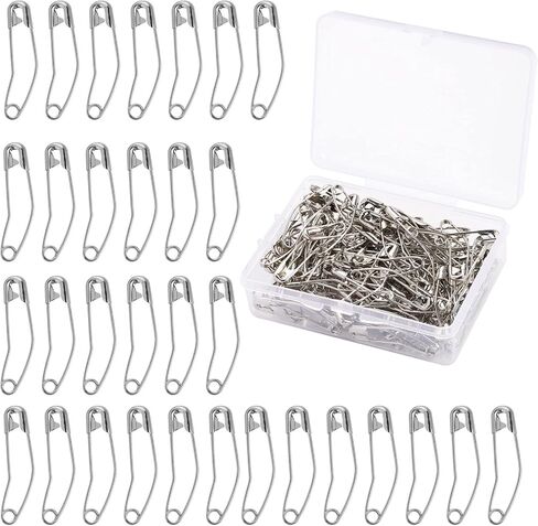 100 قطعة من دبابيس أمان اللحف، دبابيس أمان اللحف، دبابيس أمان اللحف، دبابيس خياطة اللحف، دبابيس أمان منحنية لدبابيس تغطية اللحف، دبابيس أمان فضية منحنية للحياكة (38 مم/1.5 بوصة) in Kuwait