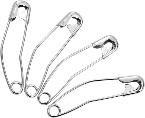 100 قطعة من دبابيس أمان اللحف، دبابيس أمان اللحف، دبابيس أمان اللحف، دبابيس خياطة اللحف، دبابيس أمان منحنية لدبابيس تغطية اللحف، دبابيس أمان فضية منحنية للحياكة (38 مم/1.5 بوصة) in Kuwait