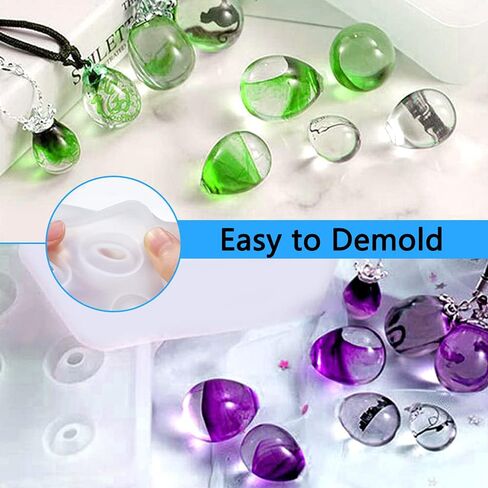 4 PCS Ball Silicone Resin Molds, AFUNTA Eggs Ball Epoxy Resin Molds Universe Spheroid Molds, Sphere Pendant Casting Molds for DIY Jewelry Making, Resin Crafts in Saudi Arabia