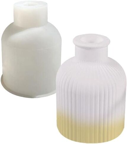 Vase Silicone Resin Mold Bottle Shaped Storage Box Jar Epoxy Silicone Casting Molds for Dried Flower Vase Ornament in Saudi Arabia